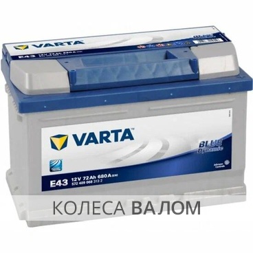 VARTA Blue Dynamic 572 409 068 12В 6ст 72 а/ч оп низк.